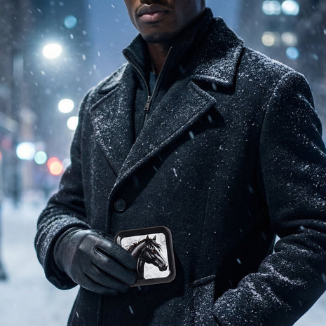 Black Velvet Pill Box